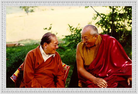 Dudjom and Dilgo Khyentze Rinpoches